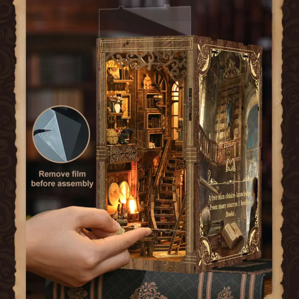 DIY Miniature Library Booknook